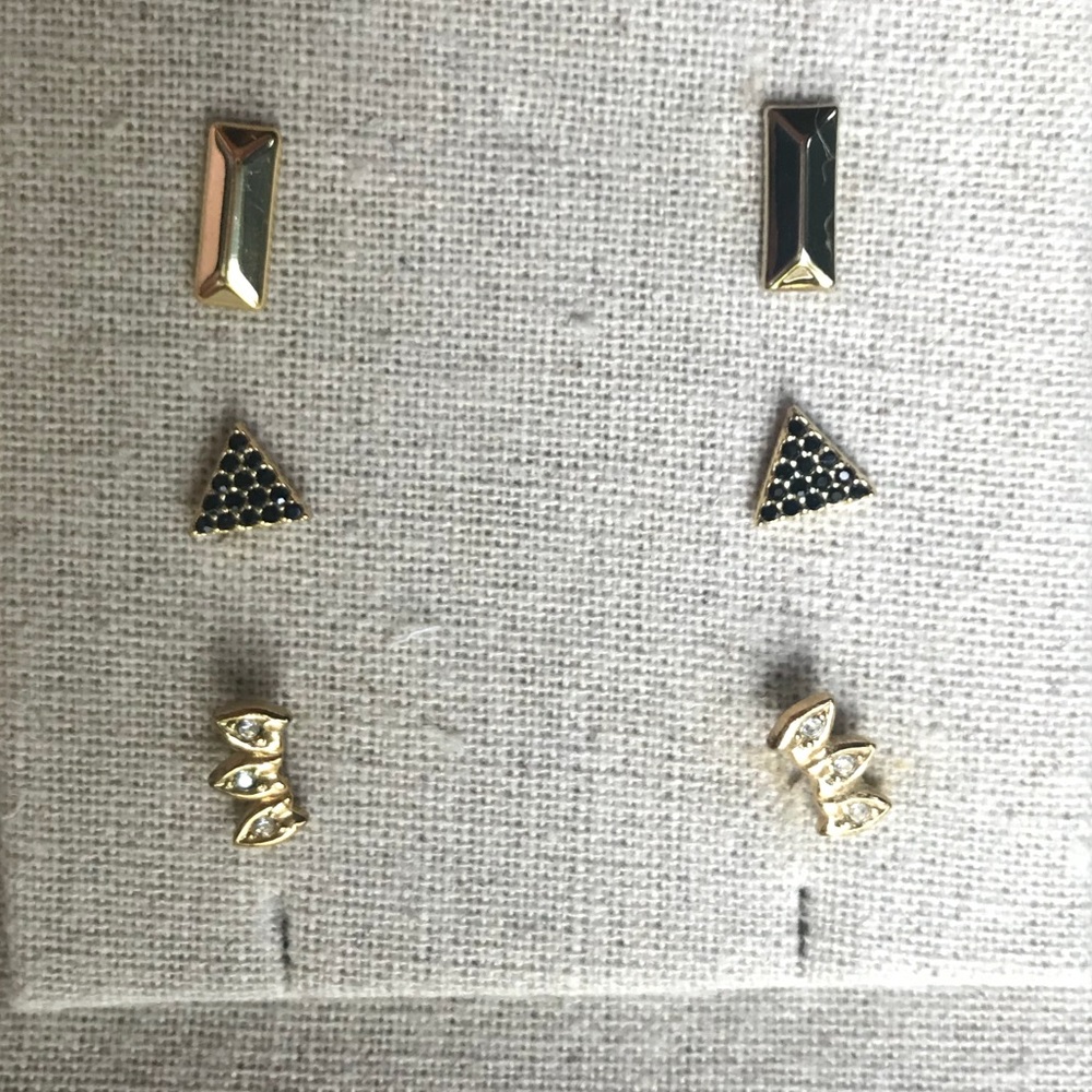 Stella & Dot Aurora Stud Pack Gold